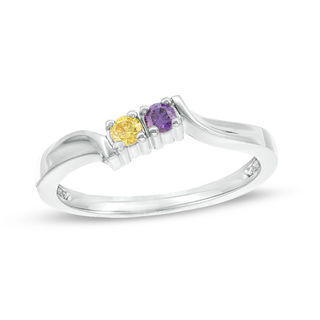 zales birthstone bypass stones genuine ring