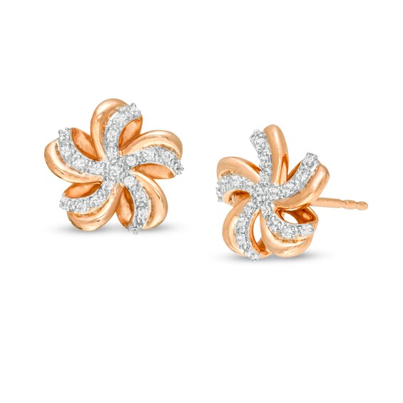 Mia Diamonds 14k White Gold Textured Polished Love Knot Post Earrings Mia Diamonds 14k White Gold Textured Polished Love Knot Post Earrings