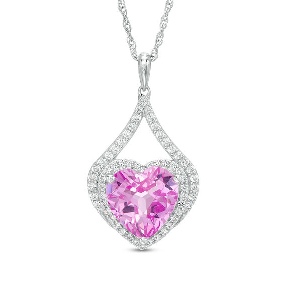 Pink sapphire sales necklace zales