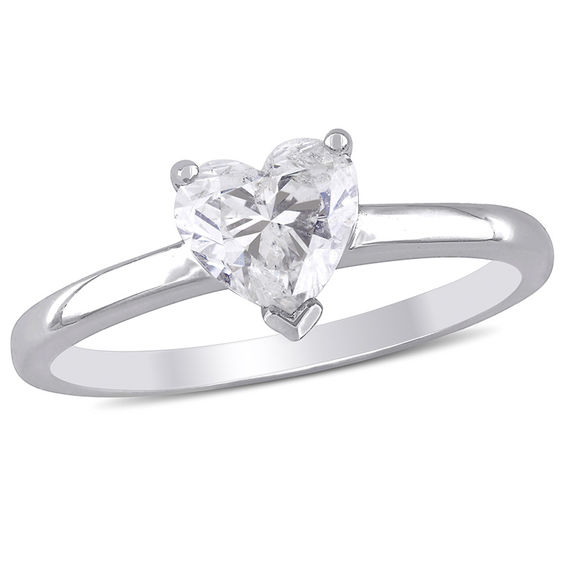 14k white gold over 2ct heart shape dvvs1 diamond solitaire engagement weds ring 