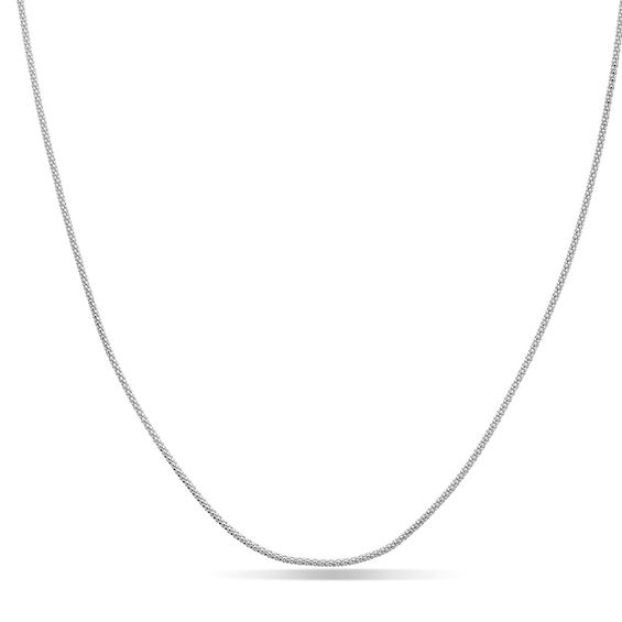 Diamond-Cut Popcorn Chain Necklace 