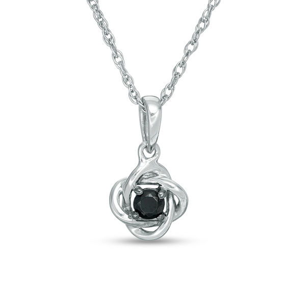1/10 CT. Black Diamond Solitaire Love 
