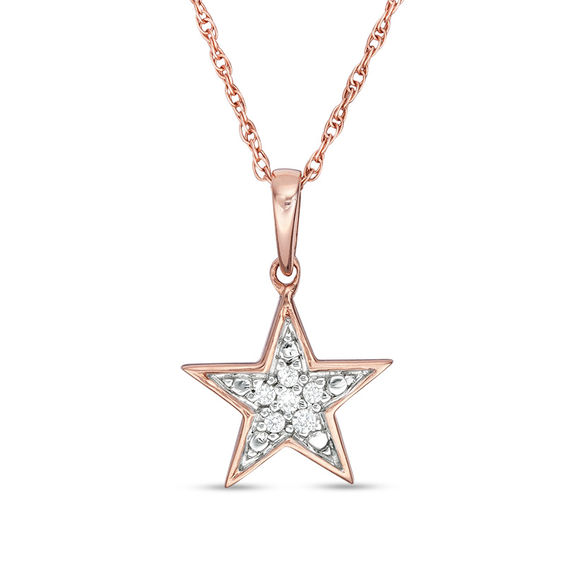 mini star pendant rosegold 10 pieces