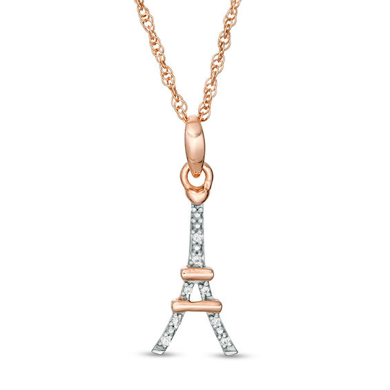 Eiffel Tower Coordinate Necklace