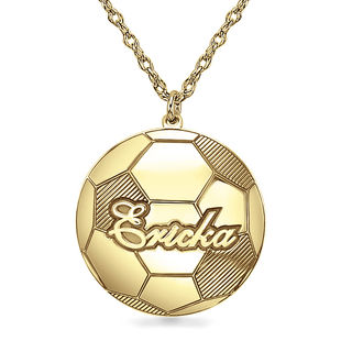 21.0mm Soccer Ball with Name Pendant (1 
