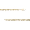 Thumbnail Image 2 of Men's 4.4mm Diamond-Cut Glitter Rope Chain Necklace in Solid 10K Gold - 24"