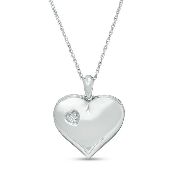 18ct Silver Plated Diamante “Mom” Heart Shaped Chain/Necklace & Pendant Set 