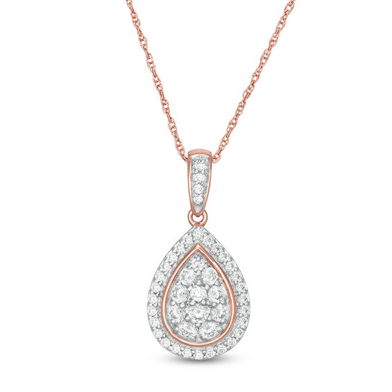 Frame Pendant in 10K Rose Gold 