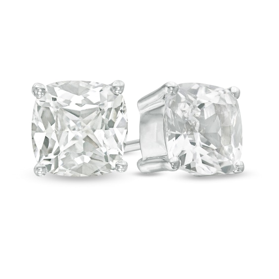 White Sapphire Exquisite Stud Earrings in Solid sterling Silver ~ 2.75 ct. White Sapphire Exquisite Stud Earrings in Solid sterling Silver ~ 2.75 ct.
