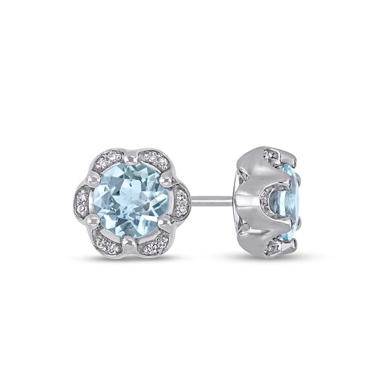2.5 cttw Heart Shape Simulated Aquamarine Stud Earrings in 14k Gold Over Sterling Silver 2.5 cttw Heart Shape Simulated Aquamarine Stud Earrings in 14k Gold Over Sterling Silver