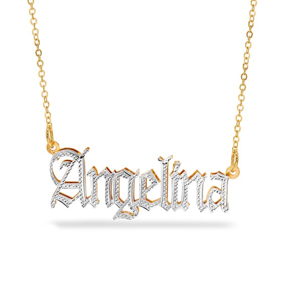 925k Sterling Silver Custom Necklace Dainty Name Necklace Gold Plated Heavy Chain Name Necklace Gothic Personalized Name Jewelry