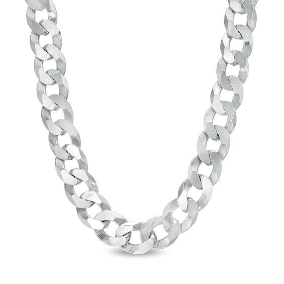 Available Size 8 to 34 Inches Inch Sterling Silver Necklace 10mm Solid Curb Chain Necklace 