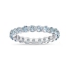 Thumbnail Image 0 of 3.0mm Sky Blue Topaz Eternity Band in Sterling Silver
