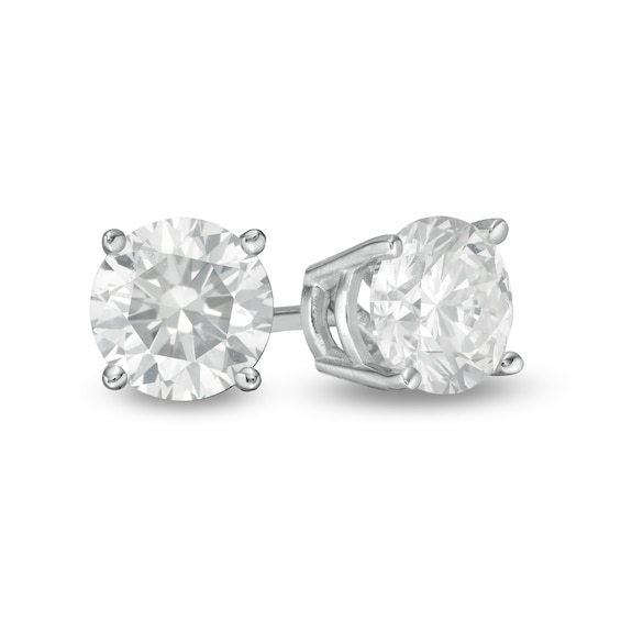 14k White Gold Men Round Diamond Simulant CZ SINGLE STUD Earring 3-Prong 1/8-1ct,Excellent Quality 14k White Gold Men Round Diamond Simulant CZ SINGLE STUD Earring 3-Prong 1/8-1ct,Excellent Quality