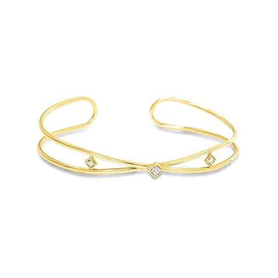 Mia Diamonds 925 Sterling Silver and 14k Yellow Gold Smoky Quartz Bangle Bracelet Mia Diamonds 925 Sterling Silver and 14k Yellow Gold Smoky Quartz Bangle Bracelet