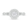 Thumbnail Image 3 of Vera Wang Love Collection 3/4 CT. T.W. Diamond Double Frame Twist Shank Engagement Ring in 14K White Gold