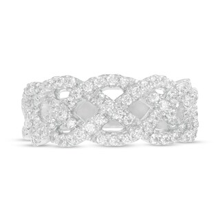 3/4 CT. T.W. Diamond Loose Braid Ring in 10K White Gold Zales