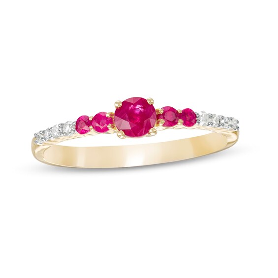 Jewelry Adviser Rings 10k Polished Geniune Ruby Birthstone Ring Jewelry Adviser Rings 10k Polished Geniune Ruby Birthstone Ring