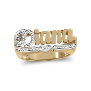 Beaded Name Ring (1 Line)|Zales