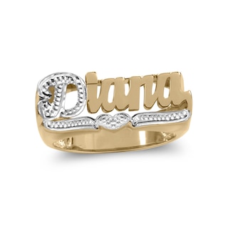 Beaded Name Ring (1 Line)|Zales