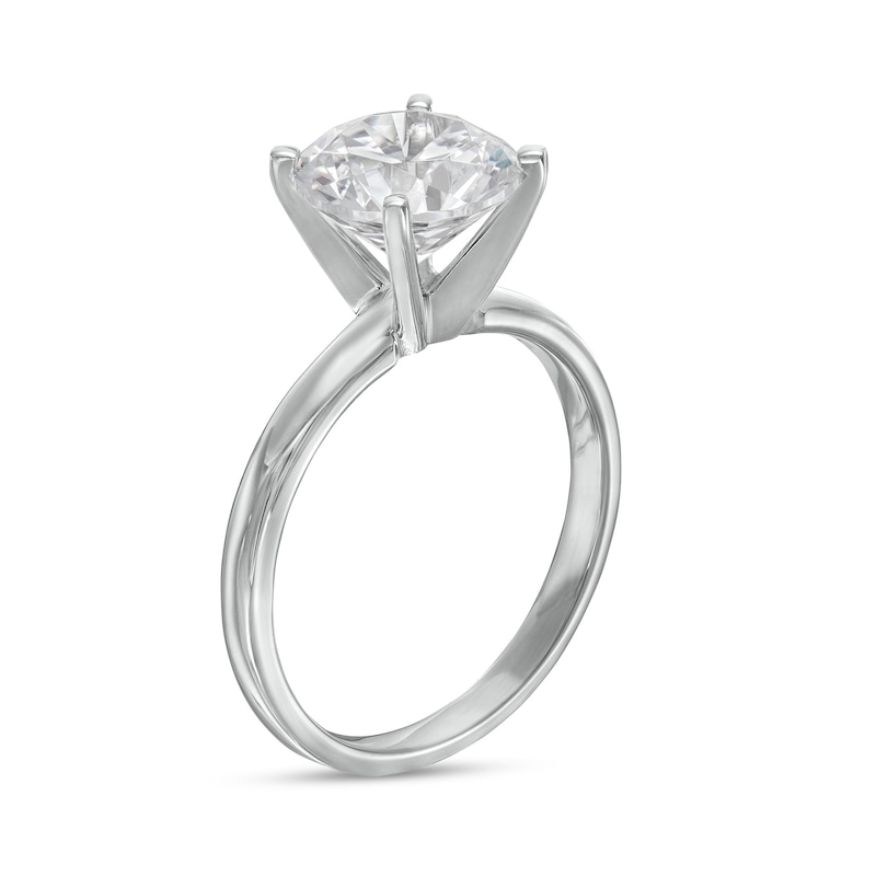 3 CT. Certified Diamond Solitaire Engagement Ring in 14K White Gold (I/I2)