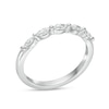 Thumbnail Image 2 of 1/2 CT. T.W. Certified Marquise Diamond Five Stone Anniversary Band in 14K White Gold (I/SI2)