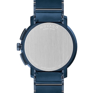 Men's Movado Strato™ Blue PVD Chronograph Watch with Blue Dial (Model:  0607555) | Zales