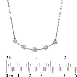 Zales diamond bar necklace Clearance