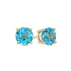 Thumbnail Image 0 of 6.0mm London Blue Sapphire Solitaire Stud Earrings in 10K Gold