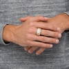 Thumbnail Image 1 of Men's 2 CT. T.W. Certified Lab-Created Diamond Border Three Stone Ring in 14K Gold (F/SI2)