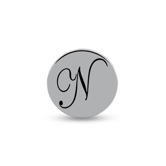 Smart Watch Charms by Zales Cursive Letter N in Sterling Silver | Zales Smart Watch Charms by Zales Cursive Letter N in Sterling Silver | Zales