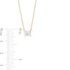Thumbnail Image 2 of 1/3 CT. Certified Oval Lab-Created Diamond Solitaire Necklace in 14K Gold (F/SI2)
