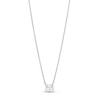 Thumbnail Image 0 of 1/3 CT. Certified Oval Lab-Created Diamond Solitaire Necklace in 14K White Gold (F/SI2)