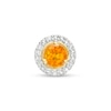 Thumbnail Image 0 of Citrine and Diamond Accent Frame Charm in 10K Gold