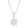 Thumbnail Image 0 of 1/2 CT. T.W. Certified Lab-Created Diamond Flower Pendant in 14K White Gold (F/SI2)