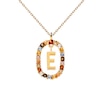 Thumbnail Image 4 of PDPAOLA™ at Zales Multi-Color "E" Pendant in Sterling Silver with 18K Gold Plate