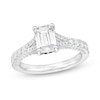 Thumbnail Image 0 of Vera Wang Love Collection Certified Emerald-Cut Center Diamond 1-1/2 CT. T.W. Engagement Ring in 14K White Gold (I/SI2)