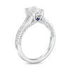 Thumbnail Image 2 of Vera Wang Love Collection Certified Emerald-Cut Center Diamond 1-1/2 CT. T.W. Engagement Ring in 14K White Gold (I/SI2)