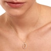 Thumbnail Image 2 of PDPAOLA™ at Zales 1/3 CT. T.W. Lab-Created Diamond "T" Initial Pendant in 18K Gold - 19.5"