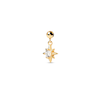 Thumbnail Image 0 of PDPAOLA™ at Zales Cubic Zirconia North Star Bead Charm in Sterling Silver with 18K Gold Plate