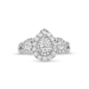 Thumbnail Image 3 of 1-1/2 CT. T.W. Pear-Shaped Diamond Split Shank Past Present Future® Engagement Ring in 14K White Gold (I/I1)