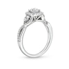 Thumbnail Image 2 of 1 CT. T.W. Diamond Cushion Frame Split Shank Past Present Future® Engagement Ring in 14K White Gold (I/I2)