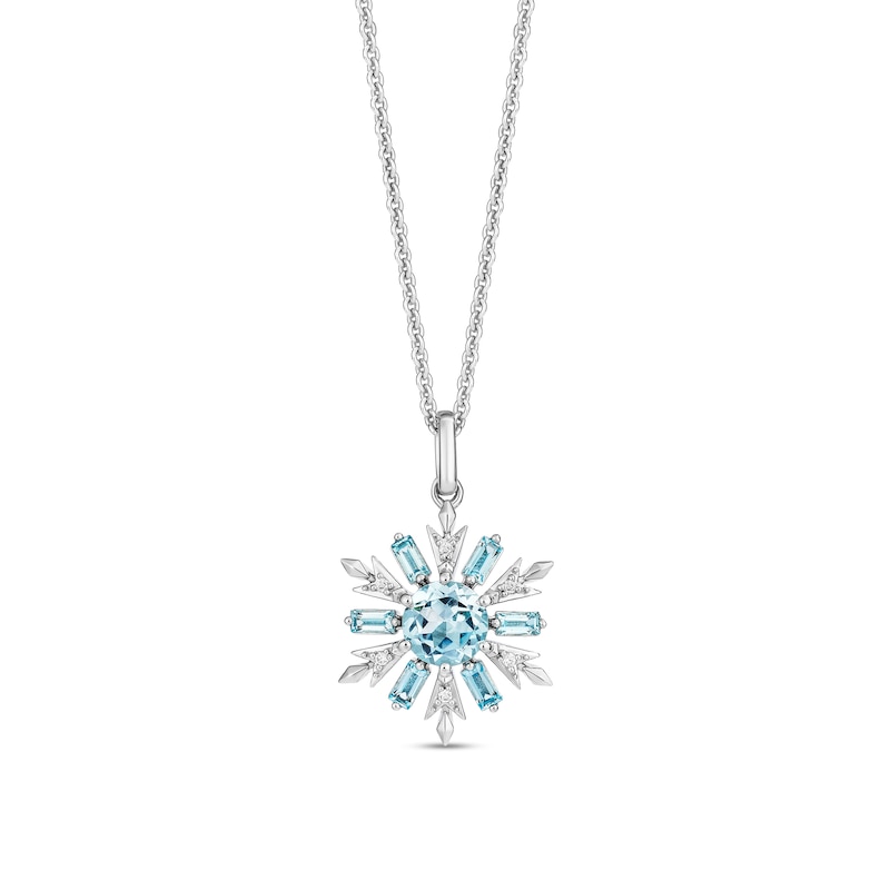 Collector’s Edition Enchanted Disney Frozen 10th Anniversary Snowflake Pendant and Stud Earrings Set in Sterling Silver