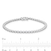 Thumbnail Image 3 of 3 CT. T.W. Certified Lab-Created Tennis Bracelet in 14K White Gold (F/SI2)