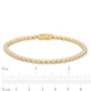 Thumbnail Image 3 of 3 CT. T.W. Certified Lab-Created Tennis Bracelet in 14K Gold (F/SI2)