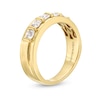 Thumbnail Image 2 of Vera Wang Love Collection Men's 1 CT. T.W. Square Diamond Five Stone Wedding Band in 14K Gold