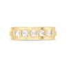 Thumbnail Image 3 of Vera Wang Love Collection Men's 1 CT. T.W. Square Diamond Five Stone Wedding Band in 14K Gold