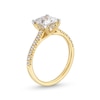 Thumbnail Image 2 of 1-7/8 CT. Certified Princess-Cut Lab-Created Diamond Engagement Ring in 14K Gold (F/VS2)