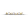 Thumbnail Image 3 of 5/8 CT. T.W. Certified Oval and Round Diamond Alternating Anniversary Band in 14K Gold (I/SI2)