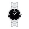 Thumbnail Image 0 of Men's Movado Faceto 1/20 CT. T.W. Diamond Watch with Black Dial (Model: 0607865)